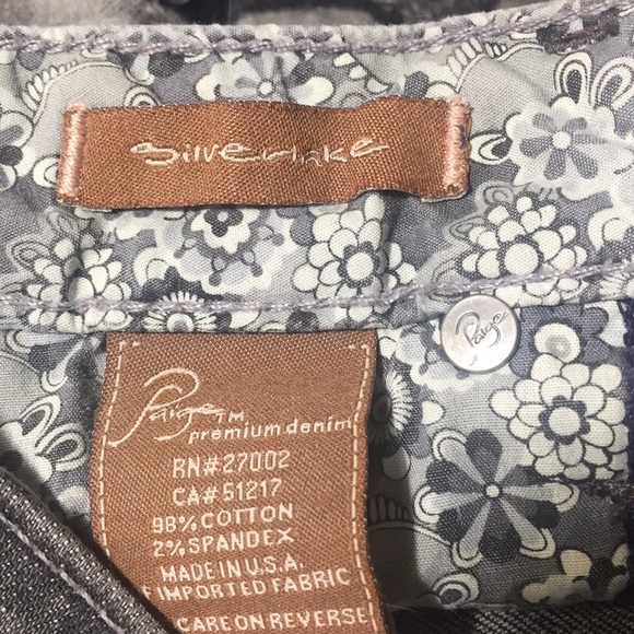 Paige Denim Distressed Black Denim Shorts - Picture 5 of 6